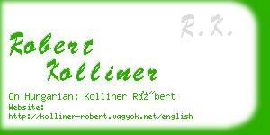 robert kolliner business card